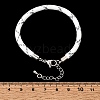 Braided Round Polyester Cord Bracelet Makings FB-CBAEDA0-01P-25-3