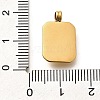 304 Stainless Steel Rhinstone Pendants STAS-M109-09G-4