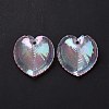 UV Plating Rainbow Iridescent Acrylic Pendants OACR-C003-08F-4