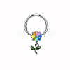 316L Surgical Stainless Steel Enamel Nipple Rings WG1199B-01-1