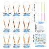 9Pcs Bamboo Circular Knitting Needles DIY-NB0010-86-2