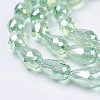 Electroplate Glass Beads Strands LS-EGLA-D015-15x10mm-29-2