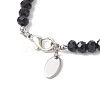 6Pcs 6 Colors Natural & Synthetic Gemstone & Glass Round Beaded Bracelets for Women BJEW-JB12210-6