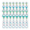 304 Stainless Steel Lobster Claw Clasps with Open Jump Rings STAS-PH0005-98-7