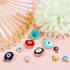 Light Gold Plated Alloy Charms sgENAM-SZ0001-37LG-6