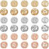 SUPERFINDINGS 30Pcs 6 Style Rack Plating Alloy European Beads MPDL-FH0001-07-1