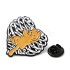 Cat with Rib Cage Surgery Anatomy Enamel Pin JEWB-H013-05EB-01-3