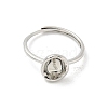 Brass Cup Peg Open Cuff Ring Settings LS-KK-G518-10P-04-2