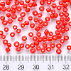 12/0 Baking Paint Glass Round Seed Beads SEED-S036-01A-15-3