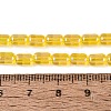 Electroplate Transparent Glass Beads Strands EGLA-Q132-03A-A03-4