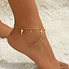 Fashionable Vintage Beach Style Brass Fringed Adjustable Anklets for Women RU9531-3-2