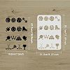 Plastic Reusable Drawing Painting Stencils Templates DIY-WH0202-339-2