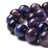 Natural Galaxy Tiger Eye Beads Strands G-P455-01D-3