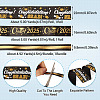 3 Styles Graduation Pattern Polyester Ribbon OCOR-TA0003-32-4