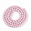 Baking Painted Pearlized Glass Pearl Bead Strands HY-N002-4mm-B04-3