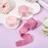 3 Rolls 3 Colors Polyester Frayed Fringe Ribbon OCOR-TA0003-81A-5