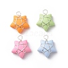 Opaque Resin Pendants PALLOY-JF01849-02-1