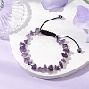 Natural Amethyst Braided Bead Bracelets for Women BJEW-JB11107-04-2