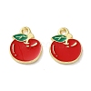 Fruit Alloy Enamel Charms PALLOY-S058-01LG-07-1