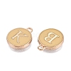 Initial Letter A~Z Alphabet Enamel Charms ENAM-Q437-06-4