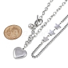 304 Stainless Steel Chain Necklaces NJEW-M078-13P-5