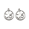 Non-Tarnish 316 Surgical Stainless Steel Charms STAS-H190-14P-04-1