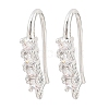 Brass Rhinestone Earring Hooks KK-C261-01C-P-1