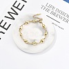 304 Stainless Steel Link Chain Bracelets for Women BJEW-U021-08G-06-2