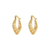 Real 18K Gold Plated 304 Stainless Steel Hoop Earrings GU2776-1-1