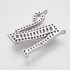 Real Platinum Plated Brass Pendants ZIRC-Q022-040P-N-NF-2