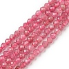 Natural Pink Tourmaline Beads Strands G-F619-20C-2mm-1