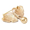 KC Gold Plated Alloy Brooches JEWB-L017-04KCG-01-2