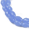 Electroplate Imitation Jade Glass Beads Strands GLAA-N005-J10mm-D06-3