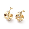 Vacuum Plating 304 Stainless Steel Stud Earrings EJEW-D095-19G-1