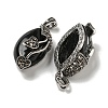 Natural Obsidian Horse Eye Pendants G-F766-01AS-06-2