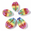 Printed Natural Cowrie Shell Beads X-SSHEL-R047-01-A05-2