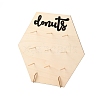 Poplar Wood Donut Rack Supplies Display DJEW-H006-02A-1