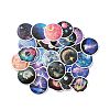 50Pcs 50 Styles Space Theme Paper Stickers Sets STIC-P004-14-2