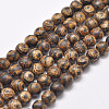 Tibetan Style 3-Eye dZi Beads Strands G-P229-A-03-8mm-1