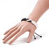 Waxed Polyester Braided Cord Bracelet BJEW-TA00166-3