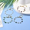 Natural Mixed Gemstone Chip Beaded Bracelet for Girl Women BJEW-JB06983-2
