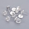 304 Stainless Steel Stud Earring Findings STAS-F188-01P-B-2