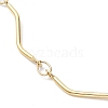 Ion Plating(IP) 304 Stainless Steel Twist Bar Link Chain Necklace X-NJEW-K249-11G-2