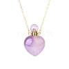 Natural Amethyst Perfume Bottle Pendant Necklace PW-WG2A891-38-1