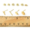 16Pcs 4 Styles 201 Stainless Steel Stud Earring Findings with Hole EJEW-FS0001-15-4