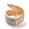 Sparkle Wings Wrap Alloy Cuff Bangles BJEW-C058-05G-01-3