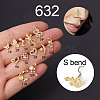 20G Titanium Steel Cubic Zirconia Fishtail Nose Rings WG80602-48-1