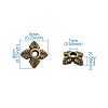 Tibetan Style Bead Caps TIBEB-TA0001-11-NR-7