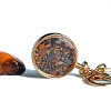 Natural Tiger Eye Keychains PW-WG44394-03-1