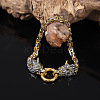 Vintage Alloy Viking Wolf Link Bracelets for Unisex WGCFB12-01-3